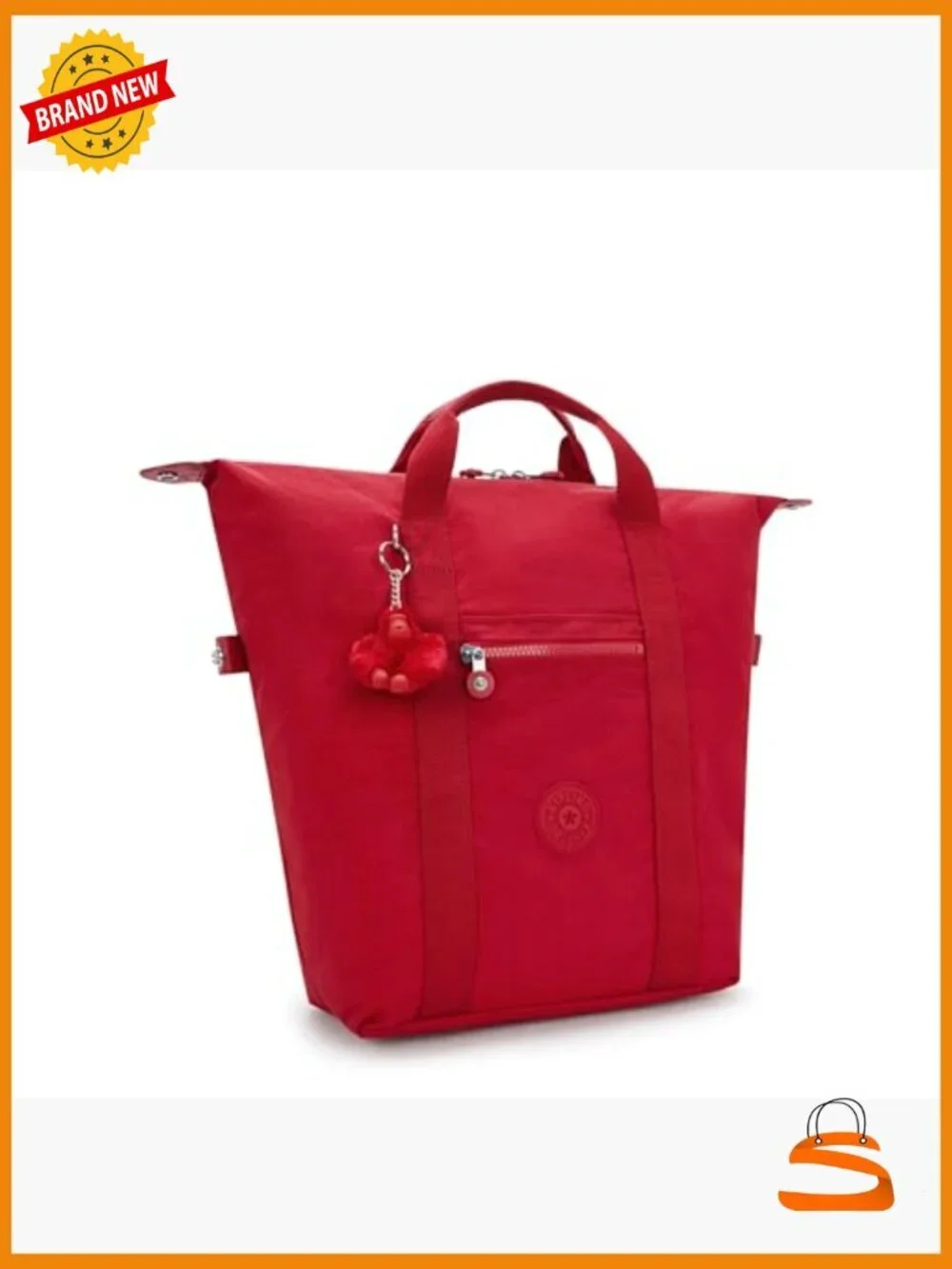 Nylon Fashion Backpack with Laptop Compartment Lightweight Travel Bag